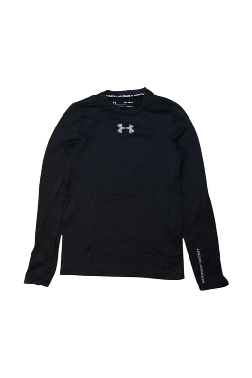 A Black Active Tops from Under Armour in size 10Y for boy. (Front View)