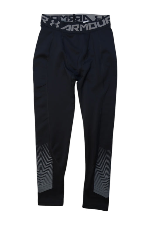 A Black Active Pants from Under Armour in size 10Y for boy. (Front View)