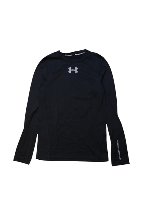 A Black Active Tops from Under Armour in size 10Y for boy. (Front View)