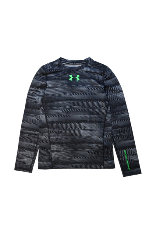 A Black Active Tops from Under Armour in size 10Y for boy. (Front View)