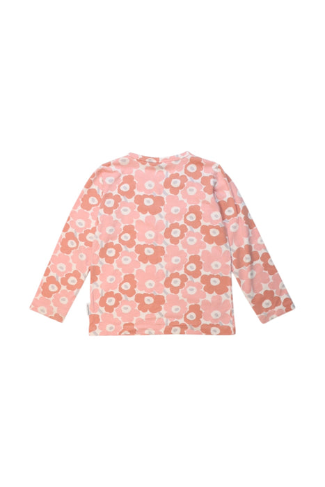 A Pink Long Sleeve Tops from Marimekko in size 4T for girl. (Back View)