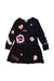 A Black Long Sleeve Dresses from Little Marc Jacobs in size 4T for girl. (Front View)