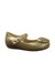 A Gold Flats from Mini Melissa in size 4T for girl. (Front View)