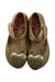 A Gold Flats from Mini Melissa in size 4T for girl. (Back View)