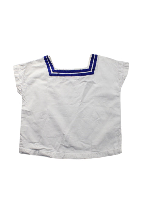 A White Sleeveless Tops from Bobo Choses in size 2T for neutral. (Back View)