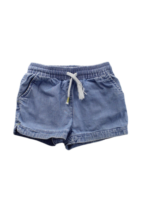 A Blue Shorts from Boden in size 5T for neutral. (Front View)