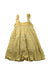 A Yellow Sleeveless Dresses from Sunset Limonade in size 4T for girl. (Back View)