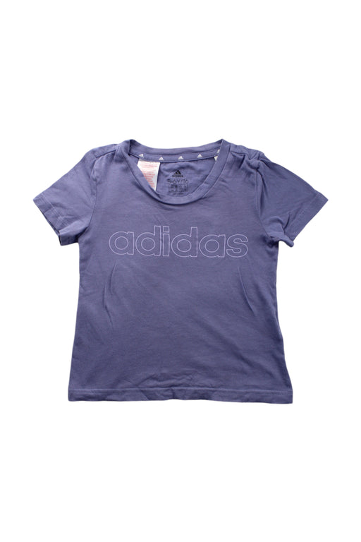 A Blue Short Sleeve T Shirts from Adidas in size 5T for neutral. (Front View)