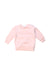 A Pink Crewneck Sweatshirts from Seed in size 6-12M for girl. (Front View)