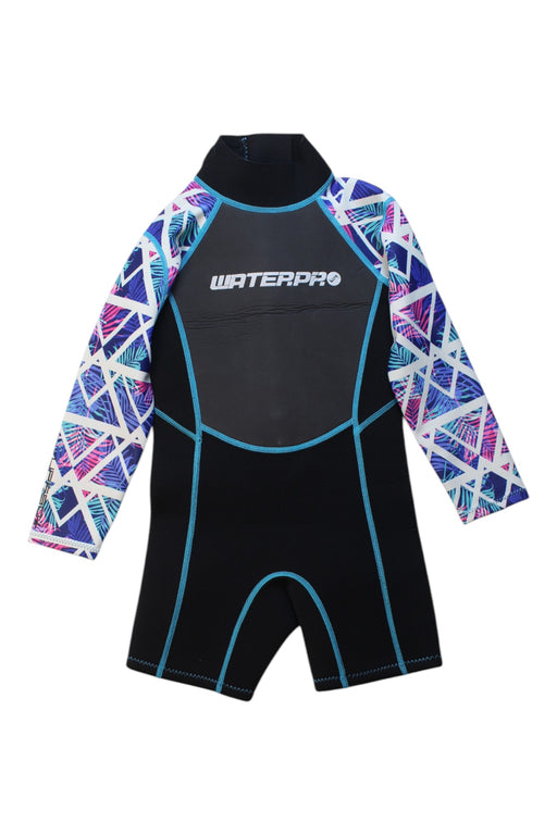 A Multicolour Wetsuits from Water Pro in size 7Y for girl. (Front View)