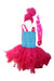 A Pink Halloween Costumes from Retykle in size 5T for girl. (Back View)