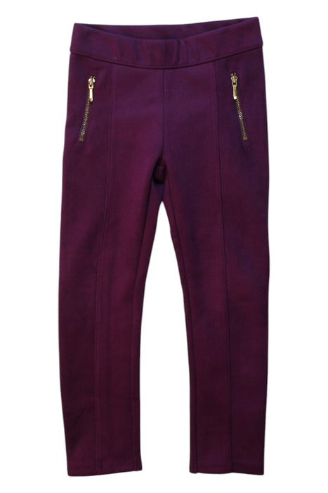 A Purple Jeggings from Janie & Jack in size 5T for girl. (Front View)