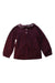 A Burgundy Long Sleeve Tops from Little Mercerie in size 4T for girl. (Back View)