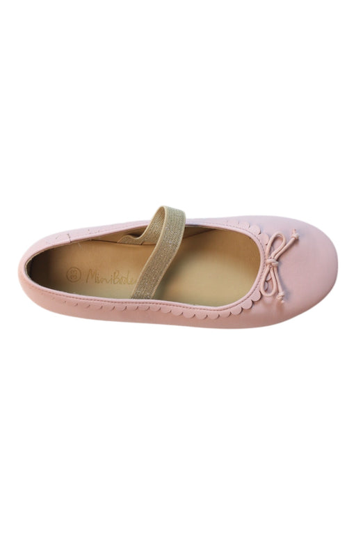 A Pink Flats from Boden in size 7Y for girl. (Front View)