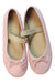 A Pink Flats from Boden in size 7Y for girl. (Back View)