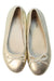 A Gold Flats from Boden in size 7Y for girl. (Back View)