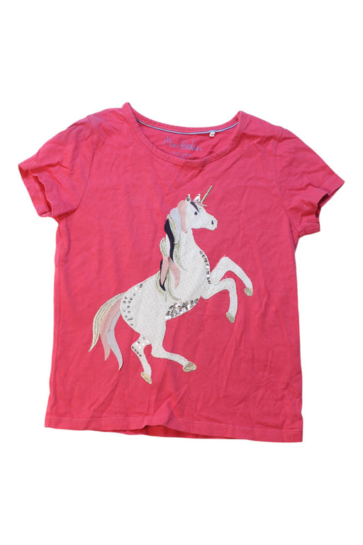 A Pink Short Sleeve T Shirts from Boden in size 6T for girl. (Front View)