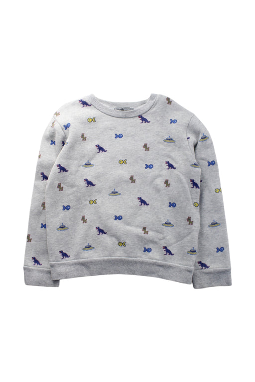 A Grey Crewneck Sweatshirts from Bonpoint in size 4T for boy. (Front View)