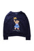 A Navy Crewneck Sweatshirts from Polo Ralph Lauren in size 7Y for girl. (Front View)