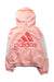 A Pink Lightweight Jackets from Adidas in size 7Y for neutral. (Front View)