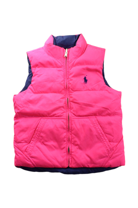 A Pink Puffer/Quilted Coats & Outerwear from Polo Ralph Lauren in size 6T for neutral. (Front View)