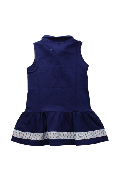 A Navy Sleeveless Dresses from Tommy Hilfiger in size 3T for girl. (Back View)