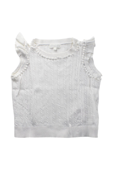 A White Sleeveless Tops from Nicholas & Bears in size 4T for girl. (Front View)