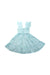 A Blue Sleeveless Dresses from Janie & Jack in size 2T for girl. (Front View)