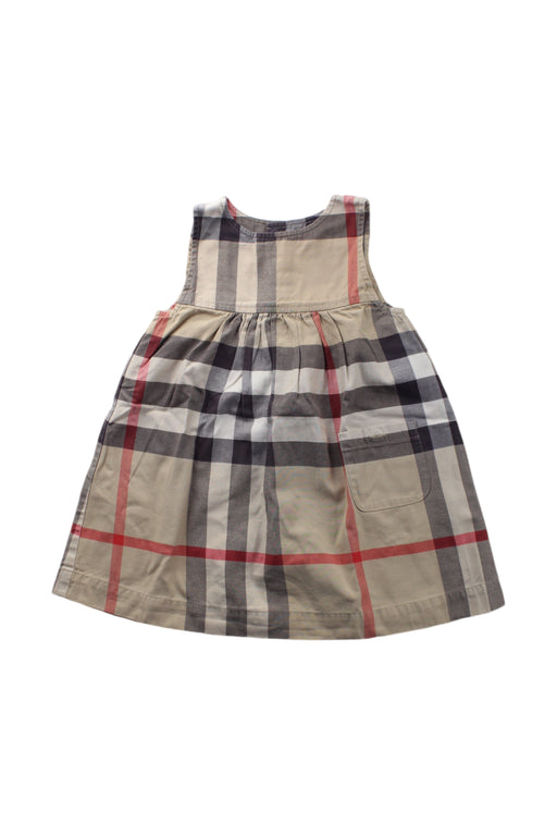 A Multicolour Sleeveless Dresses from Burberry in size 3T for girl. (Front View)