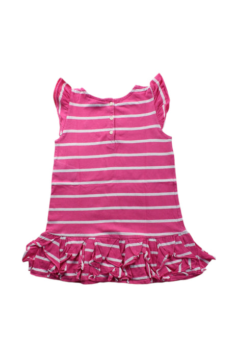 A Pink Sleeveless Dresses from Ralph Lauren in size 2T for girl. (Back View)