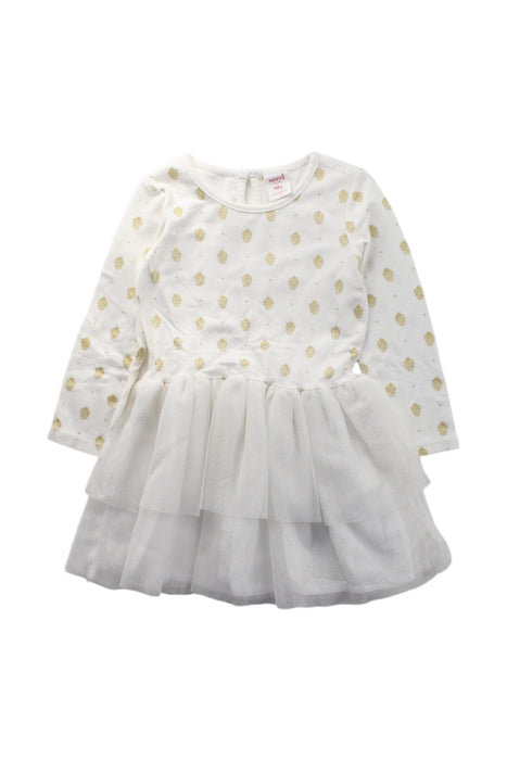 A White Long Sleeve Dresses from Seed in size 18-24M for girl. (Front View)