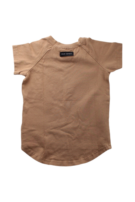 A Beige Short Sleeve T Shirts from Dear Sophie in size 2T for neutral. (Back View)