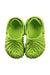 A Green Clogs from Crocs in size 18-24M for neutral. (Back View)