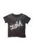 A Black Sleeveless T Shirts from X-girl in size 6T for girl. (Front View)