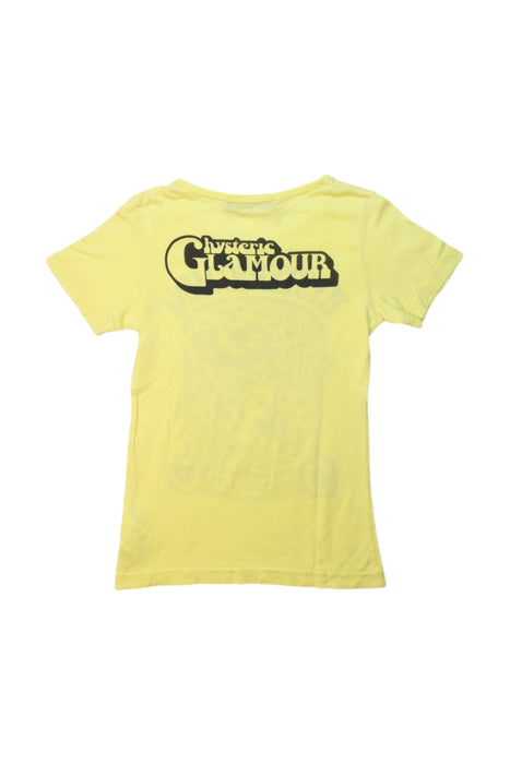 A Yellow Short Sleeve T Shirts from Hysteric Mini in size 5T for girl. (Back View)