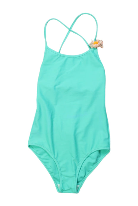 A Teal Swimsuits from Bonpoint in size 8Y for girl. (Front View)