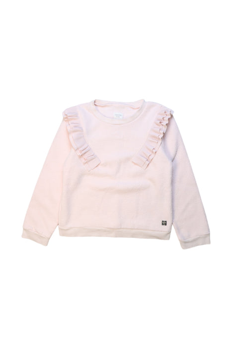 A Pink Sweatshirts from Carrément Beau in size 8Y for girl. (Front View)