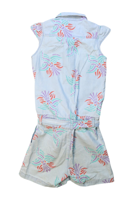 A Multicolour Sleeveless Rompers from Fendi in size 6T for girl. (Back View)