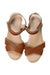 A Brown Sandals from Seed in size 7Y for girl. (Back View)