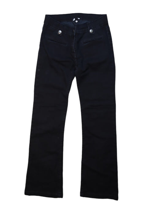 A Black Jeans from Jacadi in size 10Y for girl. (Front View)