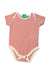 A Red Sleeveless Bodysuits from Little Green Radicals in size 6-12M for neutral. (Front View)