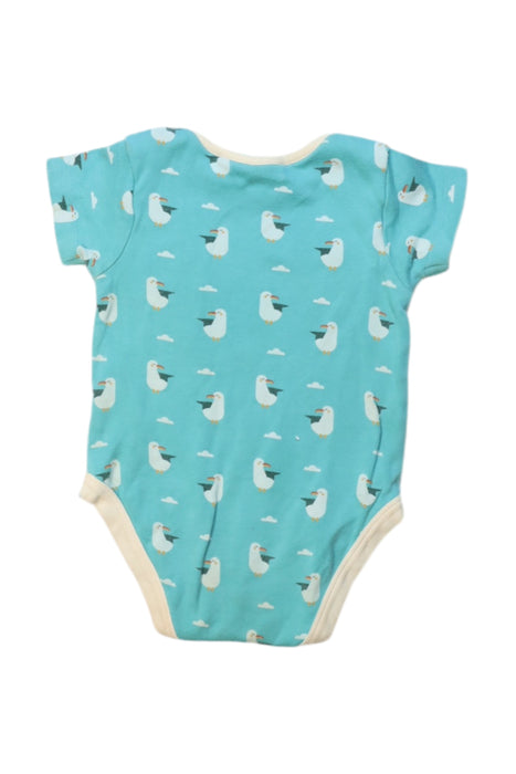 A Blue Short Sleeve Bodysuits from Little Green Radicals in size 6-12M for neutral. (Back View)