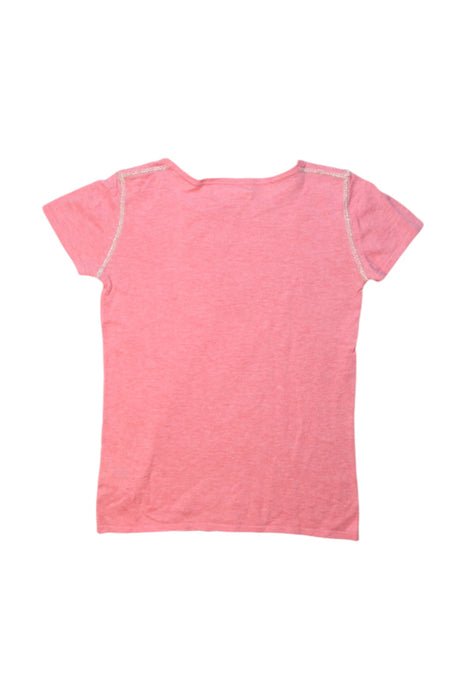 A Pink Short Sleeve Tops from Excuse My French in size 8Y for girl. (Back View)