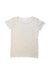 A Beige Short Sleeve Tops from Excuse My French in size 8Y for girl. (Front View)