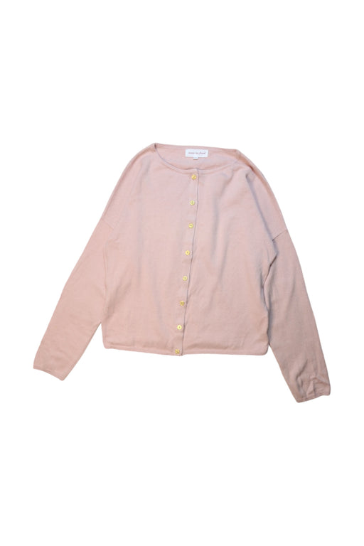 A Pink Cardigans from Excuse My French in size 10Y for girl. (Front View)