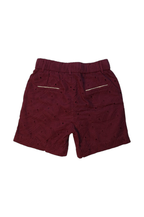 A Burgundy Shorts from Excuse My French in size 12Y for girl. (Back View)