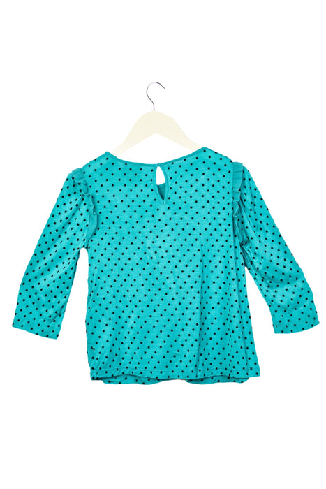 A Green Long Sleeve Tops from Armani in size 6T for girl. (Back View)