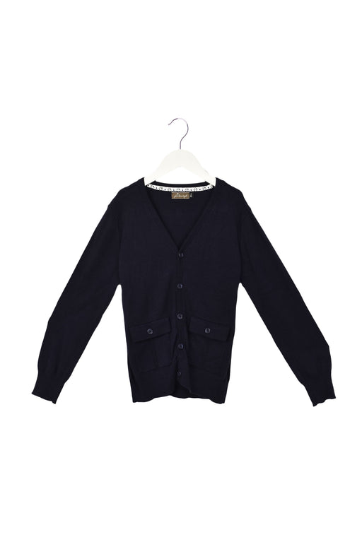 A Navy Cardigans from Jean Bourget in size 8Y for boy. (Front View)