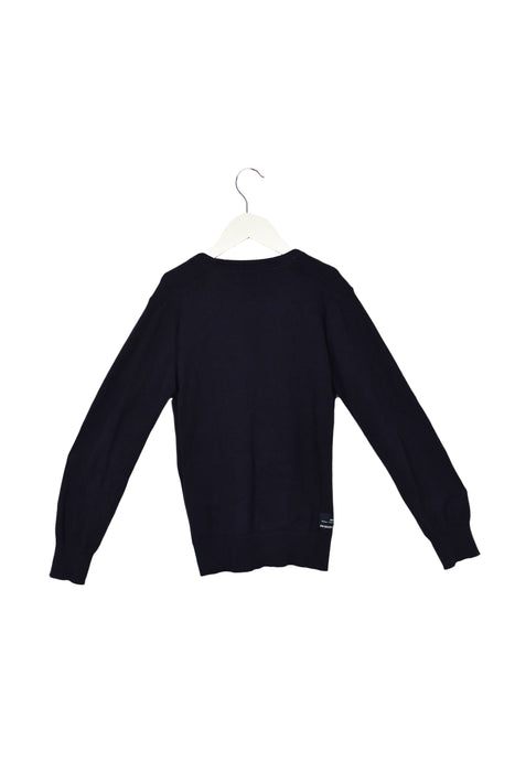 A Navy Cardigans from Jean Bourget in size 8Y for boy. (Back View)