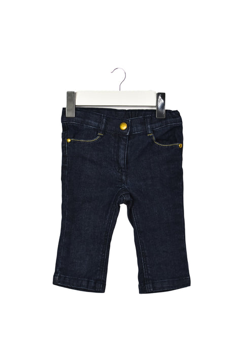 A Navy Jeans from Jacadi in size 3-6M for boy. (Front View)
